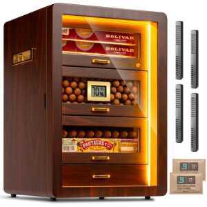 시가 보관 케이스 습기방지 고급 선물 캐비닛 우드