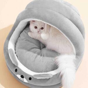 [HYIK1GSR_4B]그레이곰 강아지 애견쿠션 펫방석 원형방석