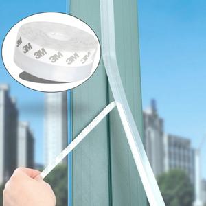 창문 외풍막이 방풍 테이프 바람막이 실리콘 문풍지 현관 문 틈새 막이 5M