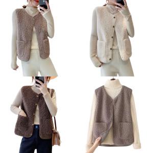 겨울 필수템 여성 후리스 조끼 뽀글이 양털 베스트 겨울 간절기 조끼