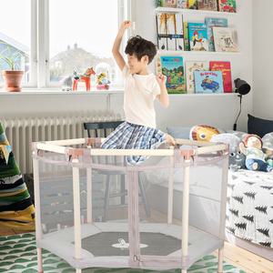 아이워너 안전망 트램폴린 플러스 48인치 유아 어린이 아기 방방이 실내 트램펄린