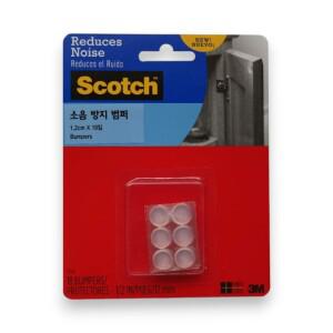 3M 소음방지 도어범퍼 스티커 싱크대 문충격 실리콘 쿠션 1.2cm 18개입