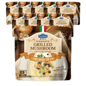 폰타나 그릴드 머쉬룸 크림 수프 180G 10개 크림수프 즉석조리식품 간편식품