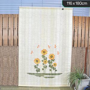 방문/커튼 여름용 문발 해바라기베이지 116x180 가리개 가림막 시선차단