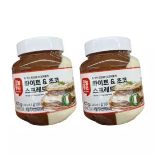 오늘좋은 화이트 초코 스프레드 400g x 2개 두가지맛 이탈리아산