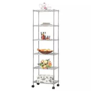 메탈랙450 6단 창고선반 과자진열대 철제랙 무볼트렉_WF0E97A