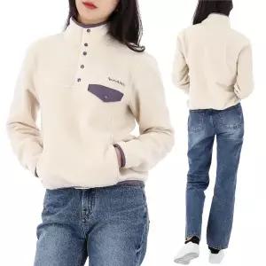 25SS 스포티앤리치 세리프 로고 폴라 플리스 맨투맨 JA047514300CR01