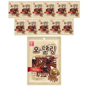 한진식품 오달링 버터구이 오다리 33g 12개