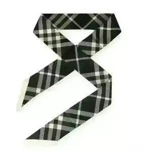 디몬트 버버리 여성 빈티지 라지 체크 실크 스키니 스카프(블랙) 8094701