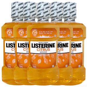 존슨앤존슨 리스테린 내추럴 시트러스 구강청결제 750ml 5개