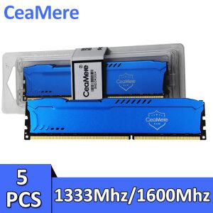 CeaMere DDR3 5개 데스크탑 컴퓨터 수납함 카드 D3 4GB 메모리 8GB 1333/1600Mhz 범용 바 PC 240pin RAM
