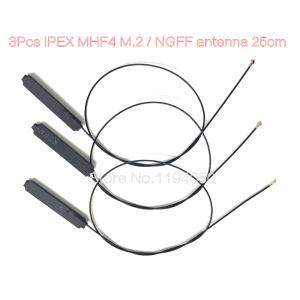 3 pc. 노트북 와이파이 원격 제어 내부 NGFF MHF4 IPEX 안테나 BCM94360HMB 9260 8265 AX201 18.5 cm / 7.2
