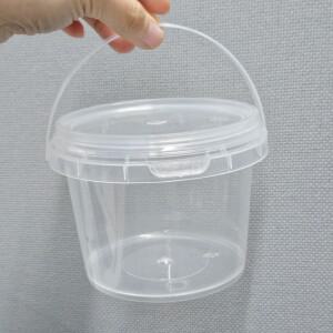 투명 손잡이 원형 바스켓 쿠키통 포장 용기 구디백 500ml