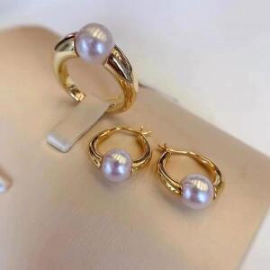 925 실버 DIY 액세서리 투명한 빈 토스터 금속 진주 품질의 귀걸이 반지 세트 전체 구멍