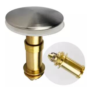 황동나사형 물마개 / 세면대 부속 배수관 팝업 물막이