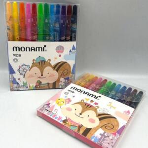 [MENPGLVB_52GP]모나미 모니주 색연필 샤프식 롤러식 12색