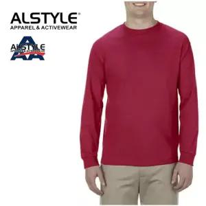 트리플에이 AAA 1304 남여공용 무지 긴팔티 카디널