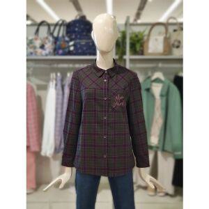 [갤러리아] 크로커다일레이디 코듀로이 배색 체크 아우터형 셔츠 CLDFBL205