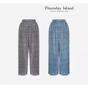 [써스데이아일랜드][Thursday Island] 허리 밴딩 일자 팬츠(T234MPT236W)