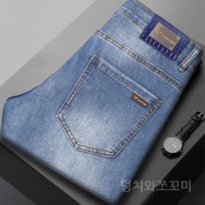 봄여름 남성 청바지 캐주얼 슬림핏 바지