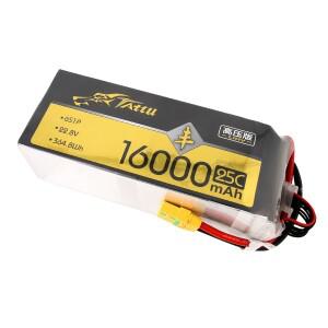드론 배터리 Tattu HV Lipo 배터리 플러그 농업용 드론 16000mAh 6S 22.8V 25C XT90S
