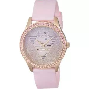 손목시계 패션시계 워치 정장시계 게스 여성용 38mm 시계 핑크 스트랩 로즈 골드 다이얼 톤 케이스