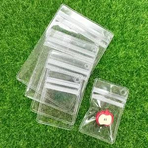 비즈아이 [9-880]지퍼백키링 키링부자재 미니지퍼백 투명 (키링용) ,1개