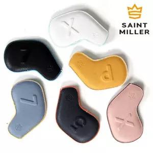 [세인트밀러] 멜로우 레더 골프 클럽보호 아이언커버 헤드커버 낱개 4 X)