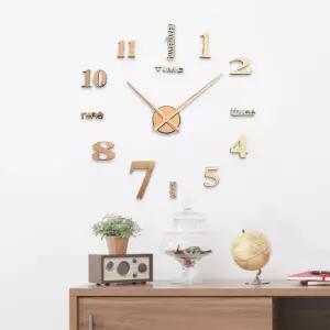 DIY 타임넘버 붙이는 벽시계 인테리어시계 핑크골드