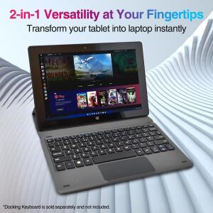 10.1인치 블랙 FWIN232 울트라 슬림 2GB RAM 64GB ROM Windows 10 태블릿 PC 1920x1200 디스플레이 마이크