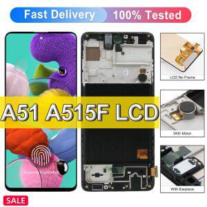 스마트폰 액정 교체 부품 삼성 호환 갤럭시 A51 용 슈퍼 AMOLED LCD 디스플레이 터치 스크린 6.5 인치 A515