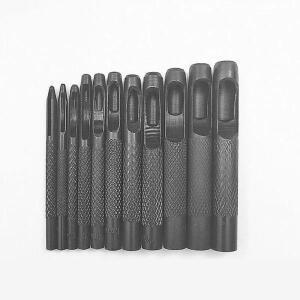 시계 밴드 할로우 의류 캔버스용 라운드 가죽 벨트 구멍 펀처, 가죽 공예 도구, 금속 펀치 키트, 1.0mm-10m