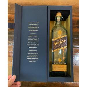 블루라벨 750 공병 조니워커 미국판 + 고급 케이스