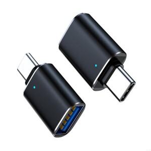270B 2PCS USB C ~ USB 어댑터 USB OTG 변환기 유형 C 스마트 폰과 호환되는 다양한 장치와 완벽하게 연결