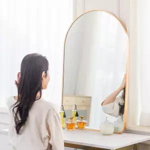 에이브퍼니처 레아 골드프레임 아치형 벽걸이 반신거울 600X900