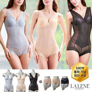 [라렌느](100억기념패키지) 슬림핏 바디수트 3종 + 거들팬티 3종 패키지(총 6...