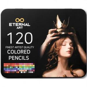 이터널아트 틴케이스 전문가용 색연필, 120색, 1개 one option