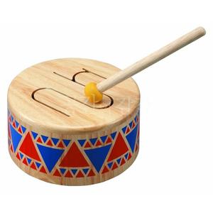 원목 나무 북 놀이감 우드 드럼 채 세트 청각 발달 타악기 장난감 영유아 아동 키즈