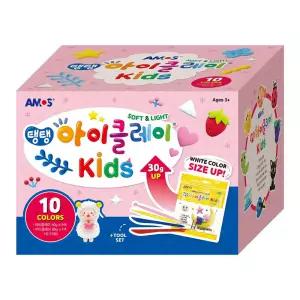 탱탱 아이클레이 10색 도구포함 혼합세트(50g 9색+80g 흰색)