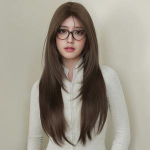 키라비 가발 여성 통가발 스트레이트 긴머리 76cm KPE0469