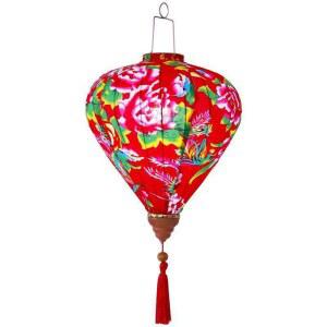 베트남 이국적인 램프 등불 이색 대포등 조명 14인치 연등 레드 소원등