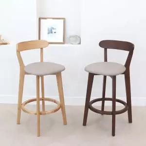 파스텔우드 비시투 아일랜드식탁 홈바의자 원목 바의자 완제품