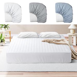 퀸매트리스 누빔 방수 침대커버 Q사이즈 화이트 카바 호텔 덮개 메트릭스 사계절 침구