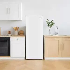 쿠잉 스탠드 냉동고 168L FR-S18 화이트 서랍형 소형 미니 가정용 원룸 음쓰