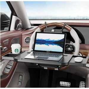 차량용 노트북 거치대 태블릿PC 책상 겸용 운전석 핸들 거치대 뒷좌석