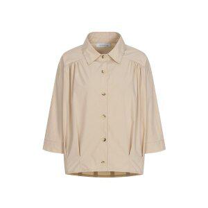 [예시카]7부 요크 셔링 카라 셔츠 블라우스 YJ3BL108