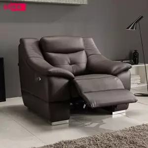 프리미엄 에딘 천연면피가죽 전동 리클라이너 소파(1인용)