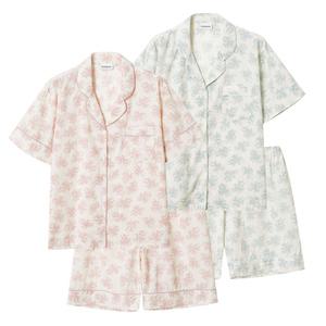 국내생산 남녀 커플 순면 파자마 상하의 세트 시원한 여름 잠옷 반팔 반바지 홈웨어 데일리 실내복 남성 여성