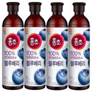 [대상] 청정원 홍초 블루베리 900ml x 4개