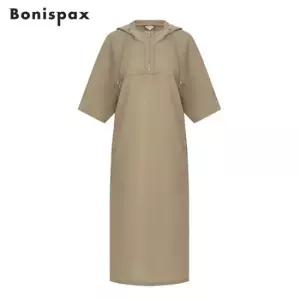 보니스팍스 썸머 바스락 반팔 롱 원피스